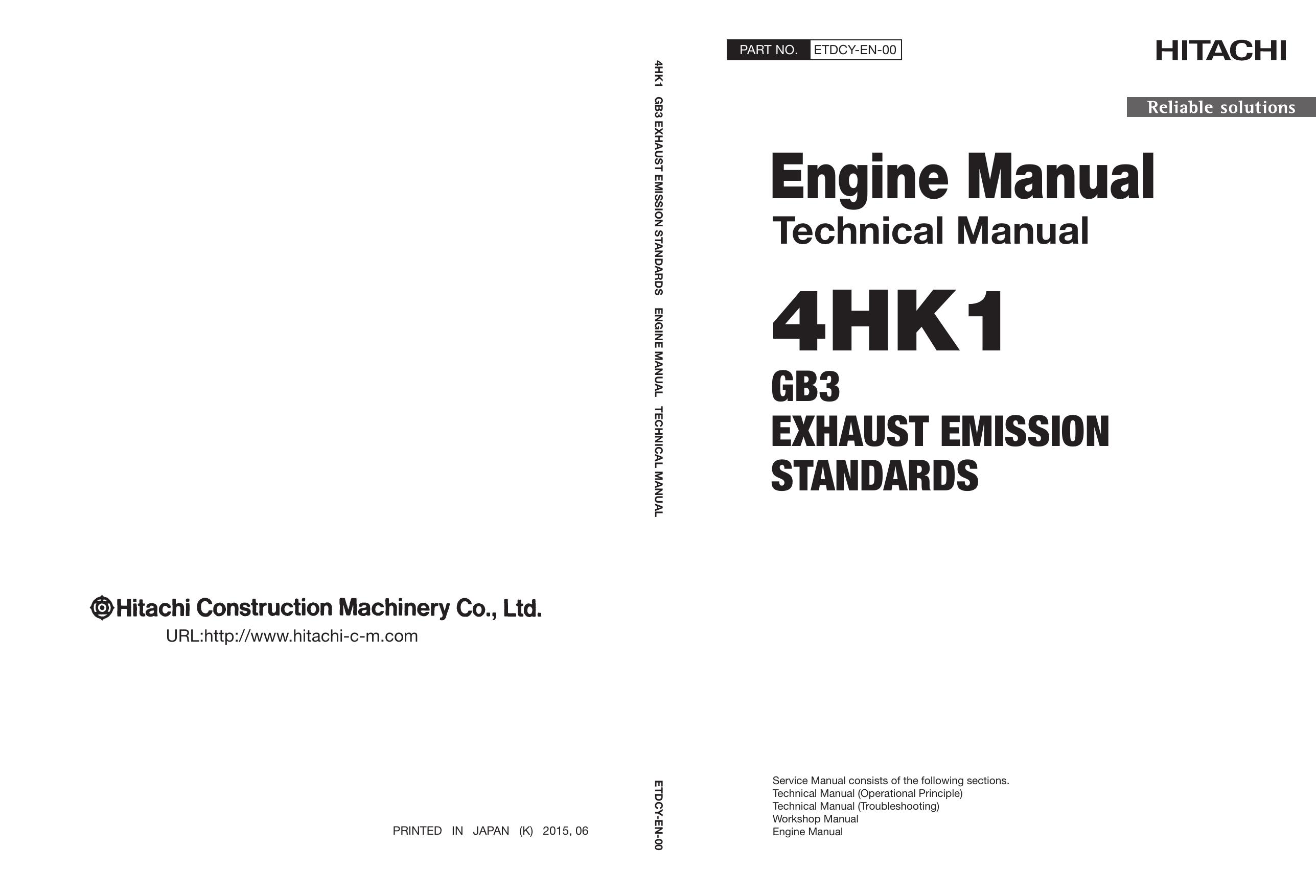 4HK1 GB3 EXHAUST EMISSION STANDARDS Engine Manual (Technical Manual)
